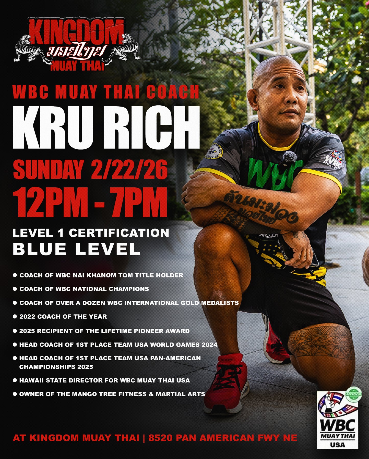 WBC MUAY THAI USA: COACH DEVELOPMENT PROGRAM