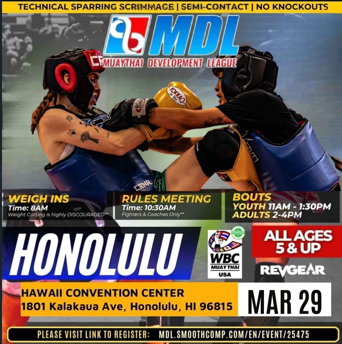MDL HONOLULU SPECTATOR ADMISSION (MARCH 29, 2026)